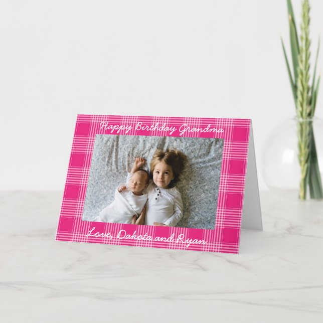 Joyeuse grand-mère d'anniversaire Carte photo pers (Devant)