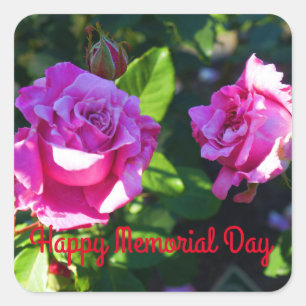 Joyeuse Journée commémorative - Stickers Rose de l