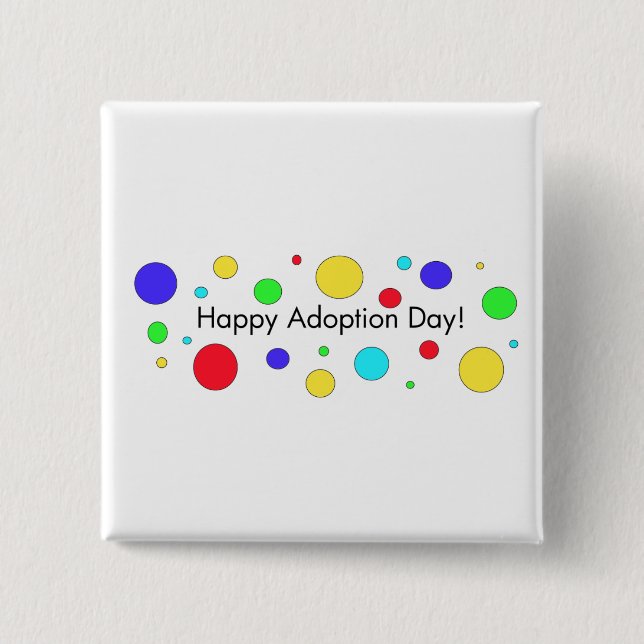 Joyeuse journée d'adoption ! Badge (Devant)