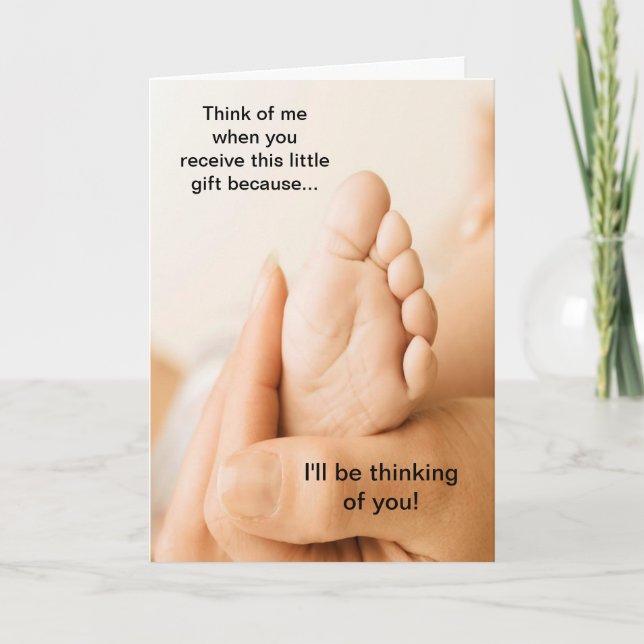Joyeuse journée d'adoption Je pense à vous Carte (Devant)