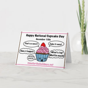 Joyeuse Journée nationale du cupcake - Carte de re