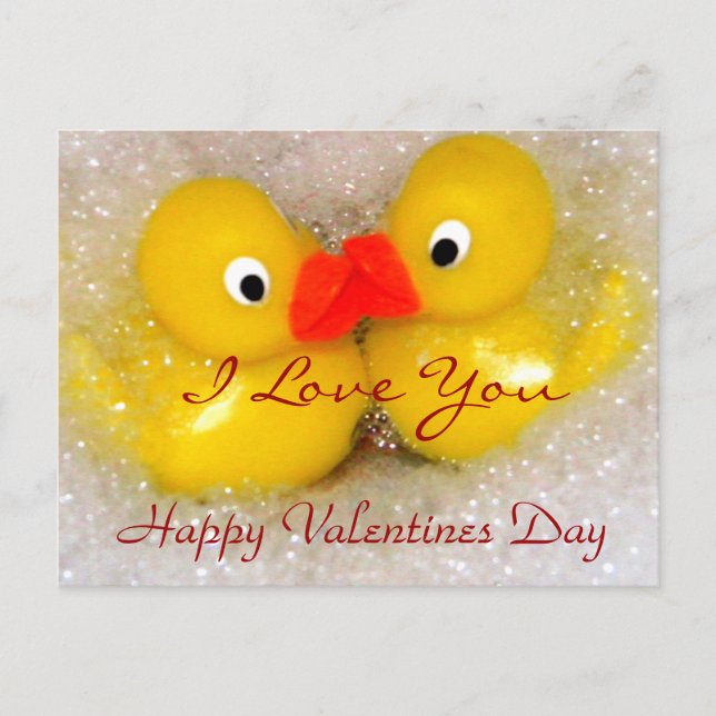 Joyeuse journée Valentines, Love You_ Carte postal (Devant)