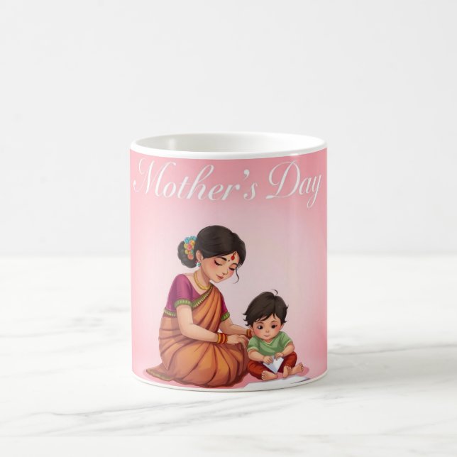 Joyeuse Mug cadeau de la fête des mères (Centre)