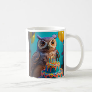 Joyeuse Mug d'anniversaire (hibou)