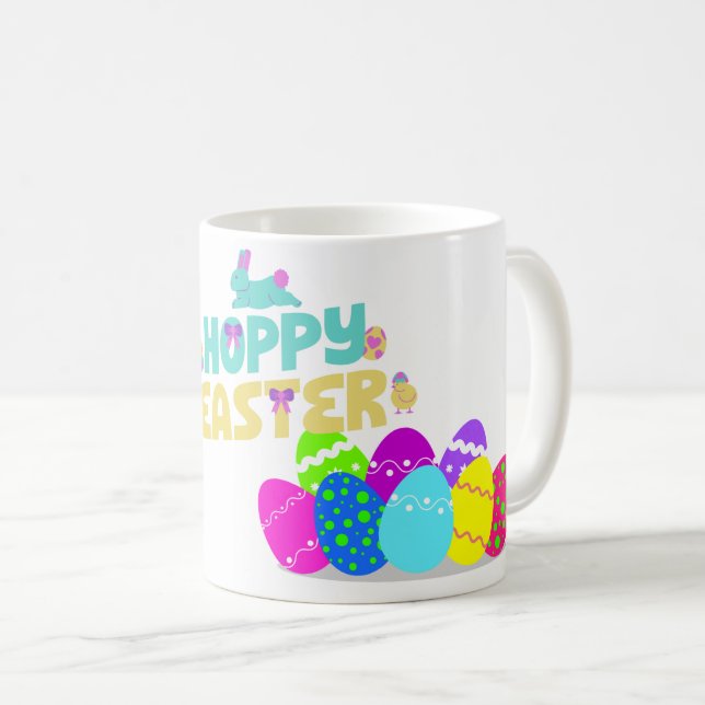 Joyeuse Mug de café de Pâques (Devant droit)