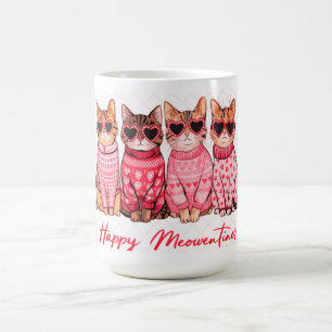 "Joyeuse Mug de chat de la fête des Meowentines"