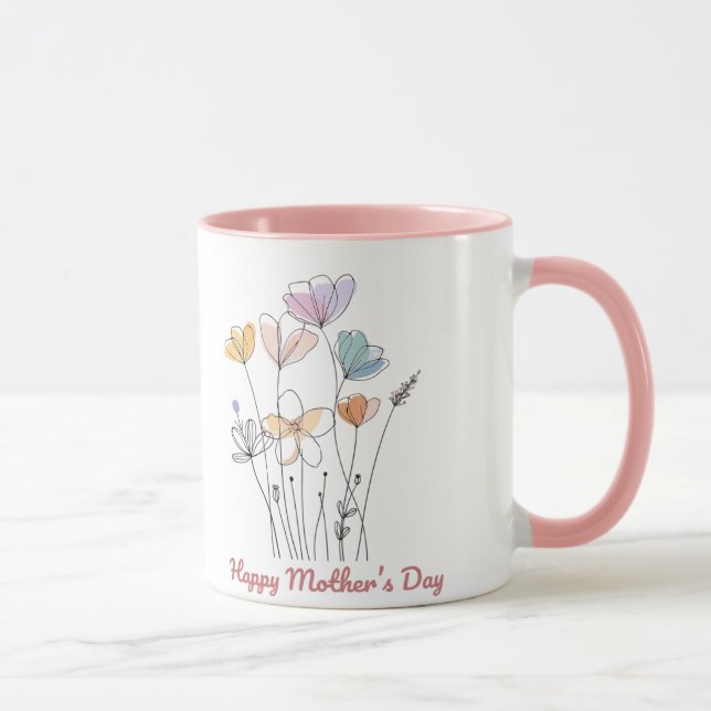 Joyeuse Mug de la Fête des Mères - Un magnifique c (Droite)