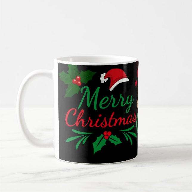 Joyeuse Mug de Noël avec pain d'épices, cacao chau (Gauche)