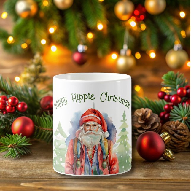 Joyeuse Mug de Noël hippie (Créateur téléchargé)