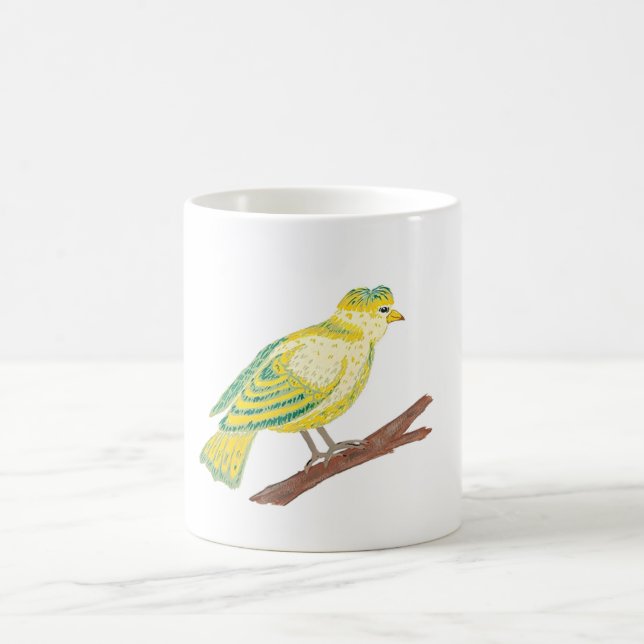 Joyeuse Mug d'oiseaux jaunes (Centre)