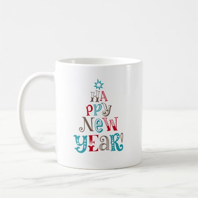Joyeuse Mug du Nouvel An (Gauche)