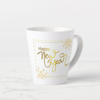 Joyeuse Mug du Nouvel An 2023 Mug, Gold et White M