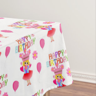 Joyeuse nappe d'anniversaire Princesse