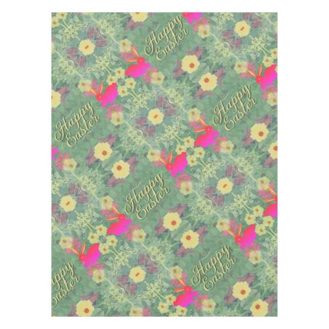 Joyeuse nappe de lapin de Pâques (Devant)