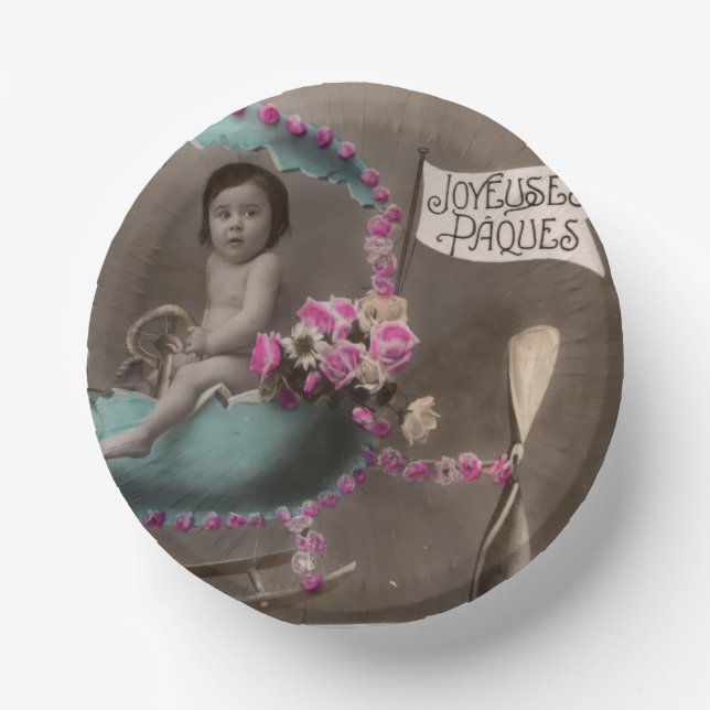 Joyeuse Paques Paper Plate (Front)