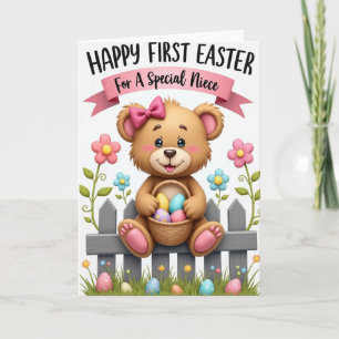 Joyeuse Première Pâques Carte de Nièce