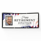 Joyeuse retraite American Flag Bannière photo