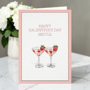 Joyeuse Saint Galentine Meilleure Copine Cocktails