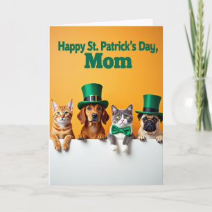 Joyeuse Saint-Patrick Maman Carte de Voeux pour An