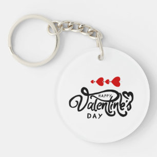 Joyeuse Saint-Valentin calligraphie Cœurs Rouges F