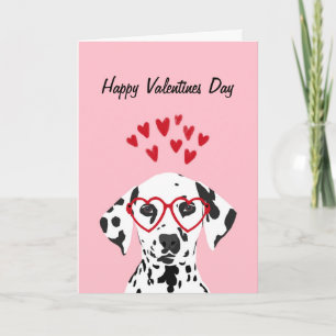 Joyeuse Saint-Valentin - Carte de chien de Dalmati