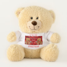 Joyeuse Saint-Valentin Cœur Ours en Peluche Je t'a