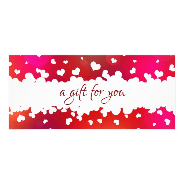 Joyeuse Saint-Valentin Cœurs Carte Cadeau Adorable (Devant)