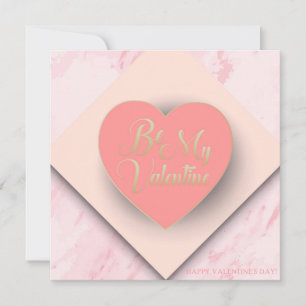 Joyeuse Saint-Valentin Élégante Carte de Vœux