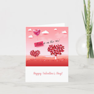 Joyeuse Saint-Valentin Élégante Carte de Vœux