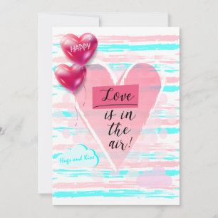 Joyeuse Saint-Valentin Élégante Carte de Vœux