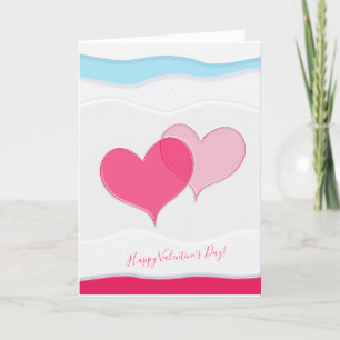 Joyeuse Saint-Valentin Élégante Carte de Vœux