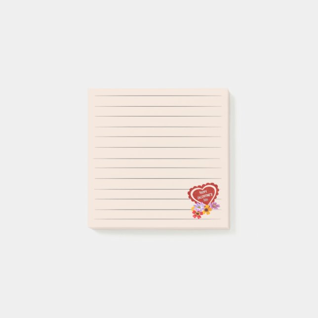 Joyeuse Saint Valentin Post-it Notes (Devant)