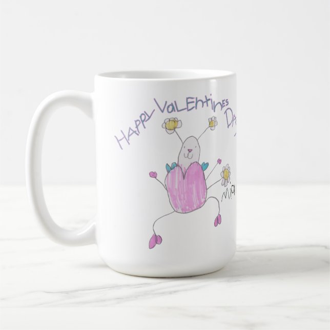 Joyeuse Saint-Valentin Tasse à café (Gauche)