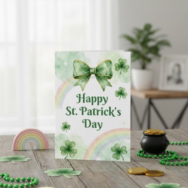 Joyeuse St Patrick's Day Carte de vœux Irlandaise (Créateur téléchargé)