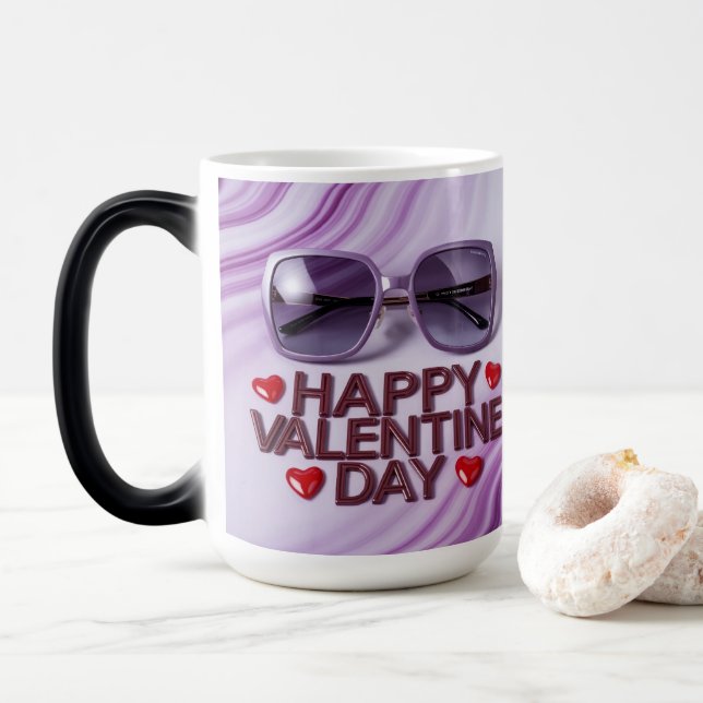 Joyeuse tasse à morphing de la Saint-Valentin  (Avec donut)