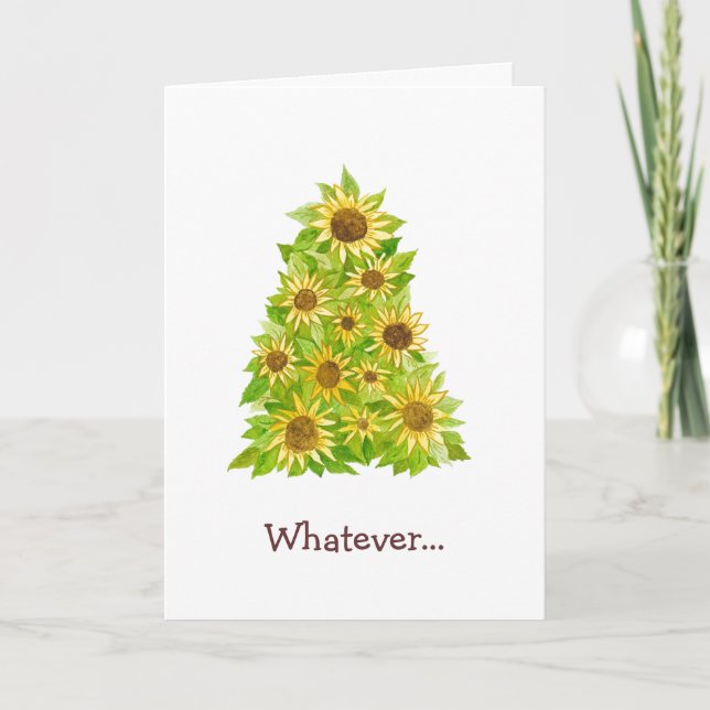 Joyeuse tournesol Quelle que soit la carte (Devant)