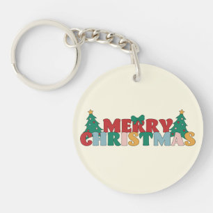 Joyeuse typographie de Noël Pin Arbre Décoré