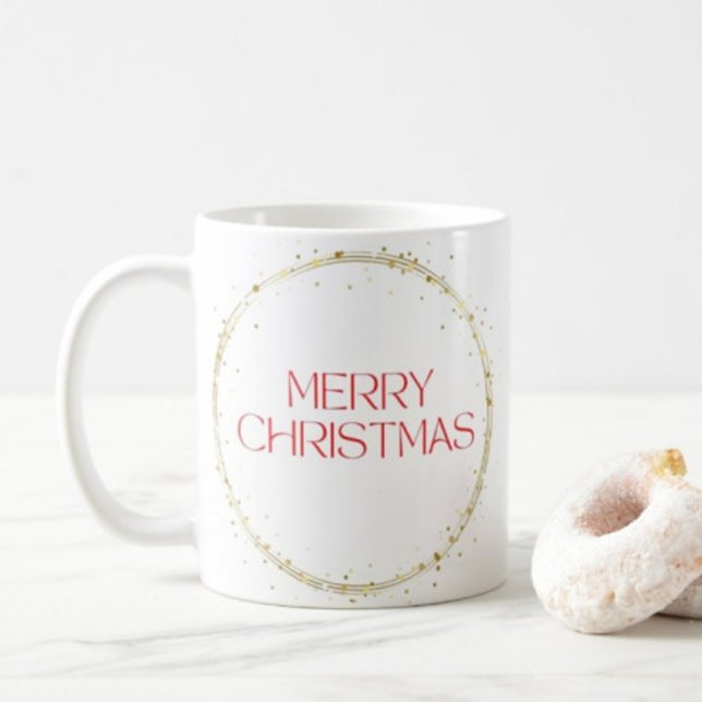 Joyeuse typographie de Noël tasse de café (Créateur téléchargé)