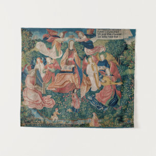 Joyeuse vie dans Paradise Garden Tapisserie médiév