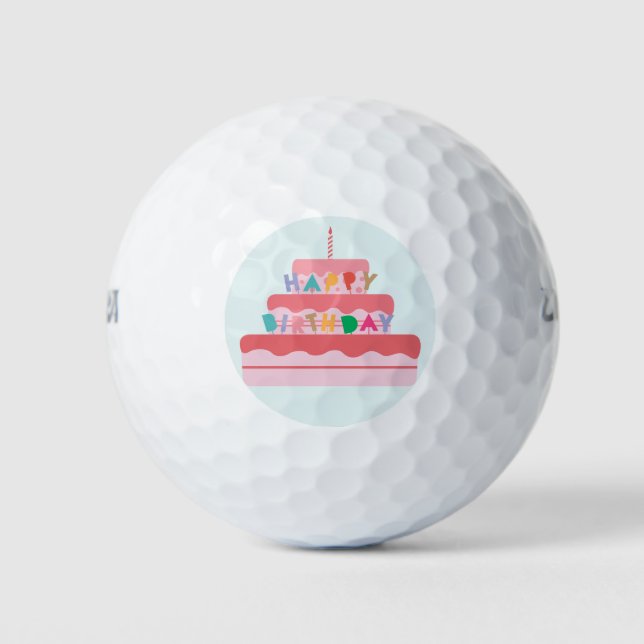 Joyeuses balles de golf d'anniversaire (Devant)