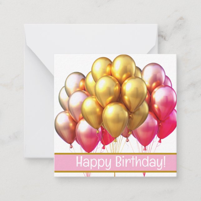 Joyeuses cartes d'anniversaire, mignonette, stock  (Devant)