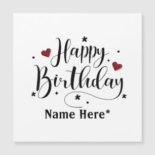 Joyeuses cartes de calligraphie minimaliste d'anni