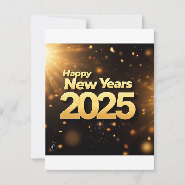 joyeuses cartes de nouvelle année 2025 (Devant)