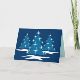 Joyeuses cartes de vacances Classic Blue Cartes de