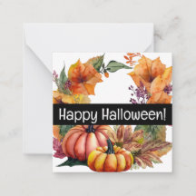 Joyeuses cartes d'halloween, mignonette, stock en