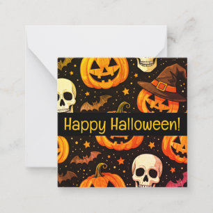 Joyeuses cartes d'halloween, mignonette, stock ver