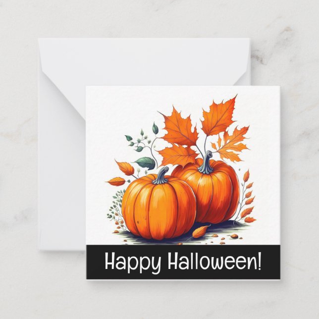 Joyeuses cartes d'halloween, mignonette, stock ver (Devant)
