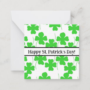 Joyeuses cartes du jour de st Patrick, mignonnes,