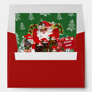 Joyeuses enveloppes rouges Noël