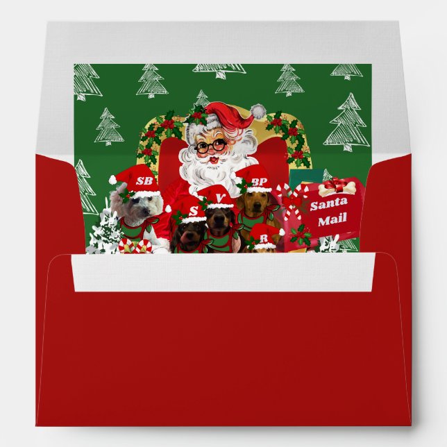 Joyeuses enveloppes rouges Noël (Dos (Bas))